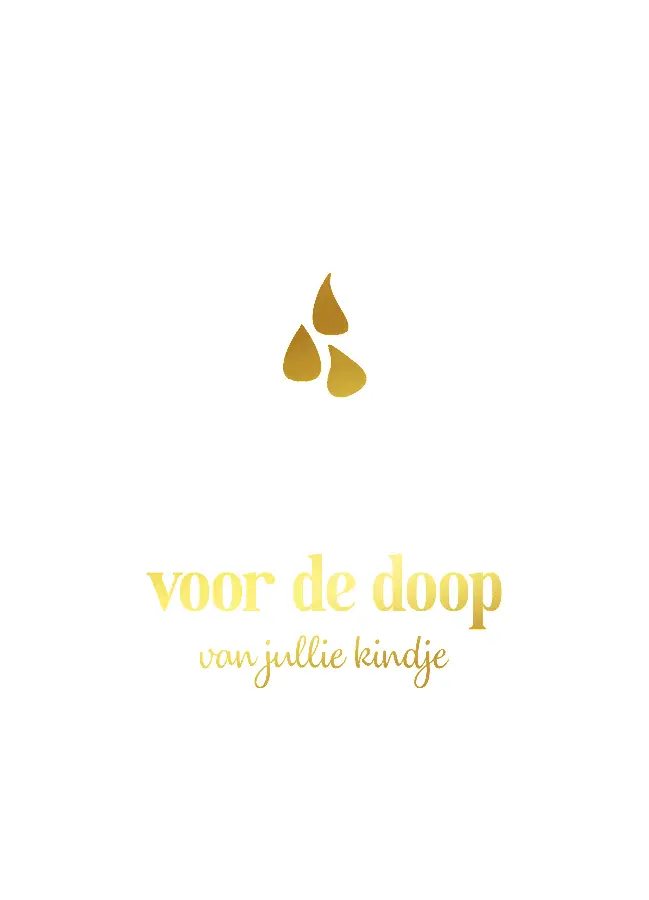 Enkele kaart: Doop kindje