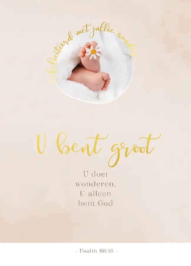 Enkele kaart: Zwanger en Geboorte