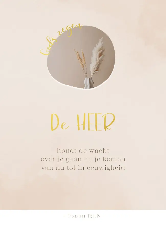 Enkele kaart: Gods zegen