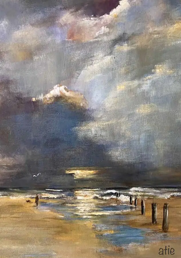 Kaart: A5 Blanco (zeegezicht)