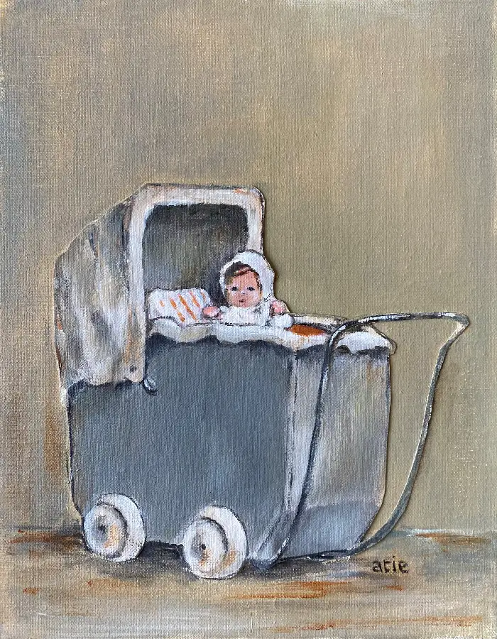 Enkele kaart: Blanco (kinderwagen)