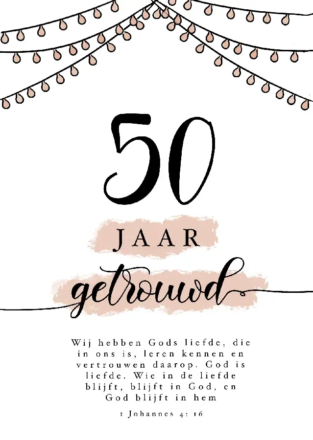 50 jaar getrouwd