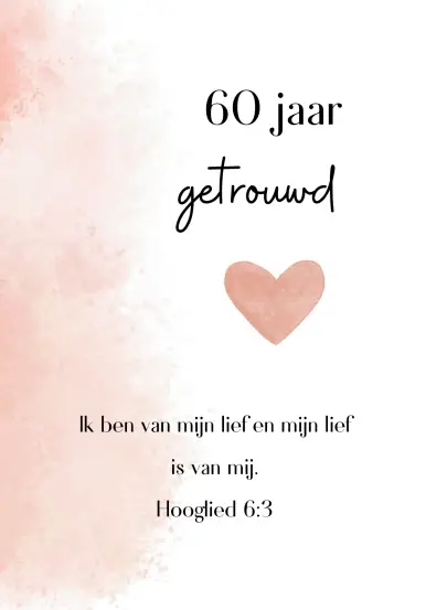60 jaar getrouwd