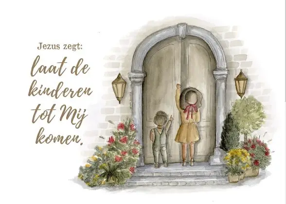 Ansichtkaart A6: Laat de kinderen