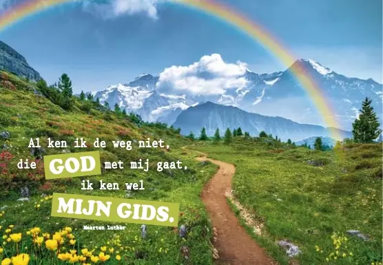 Ansichtkaart A6: Al ken ik de weg niet