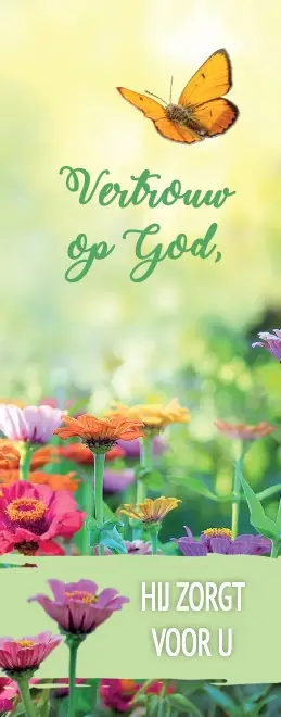 Boekenlegger: Vertrouw op God