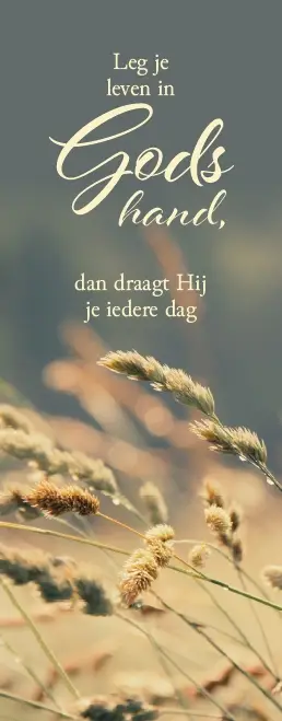 Boekenlegger: Leg je leven in Gods hand