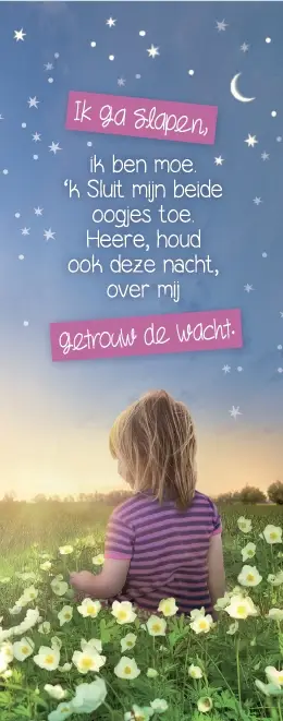 Boekenlegger: Ik ga slapen, ik ben moe