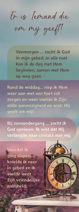 Boekenlegger: Er is Iemand die om mij