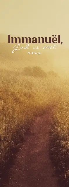 Boekenlegger: Immanuel, God met ons