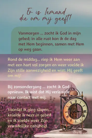 Uitdeelkaartje: Er is Iemand die om mij