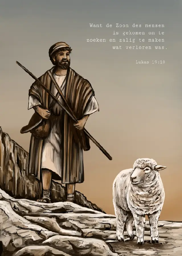 Kaart: Want de Zoon des mensen is gekome