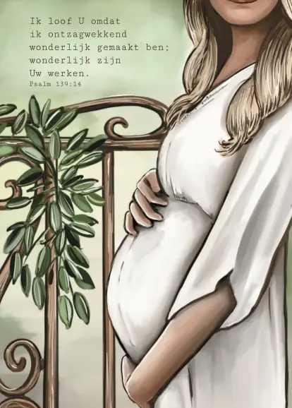 Enkele kaart: Ik loof U, omdat ik op een