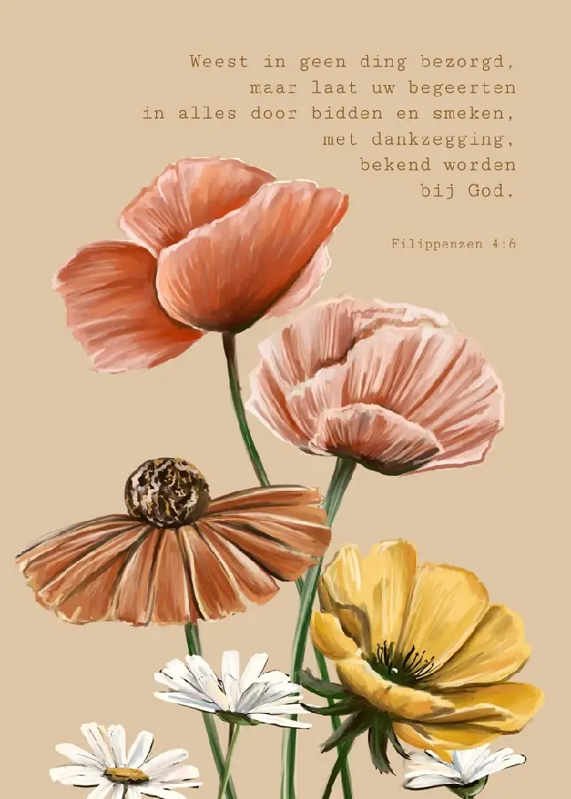 Poster A5: Weest in geen ding bezorgd