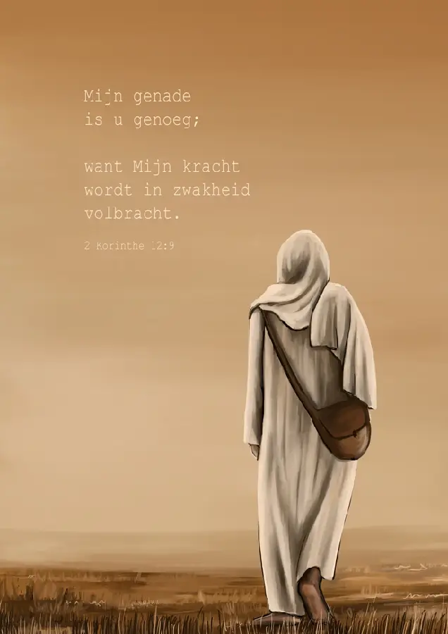 Poster A5: Mijn genade is u genoeg