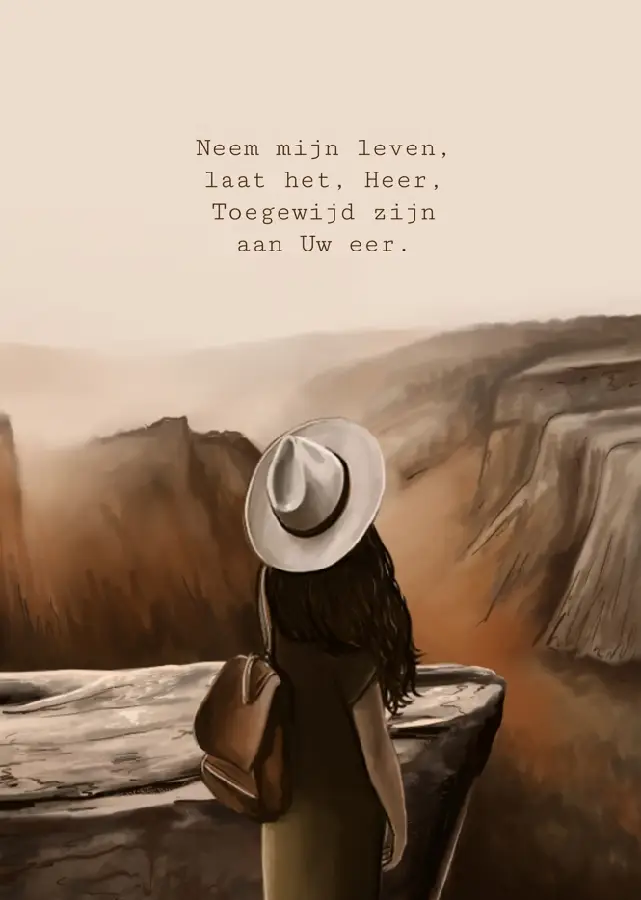 Poster A5: Neem mijn leven, laat het