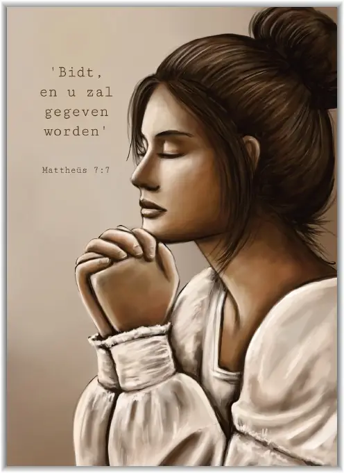 Poster A5: Ja, ook de haren uws hoofds