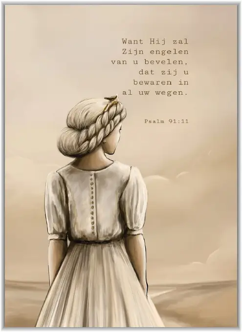 Poster A5: Want Hij zal Zijn engelen