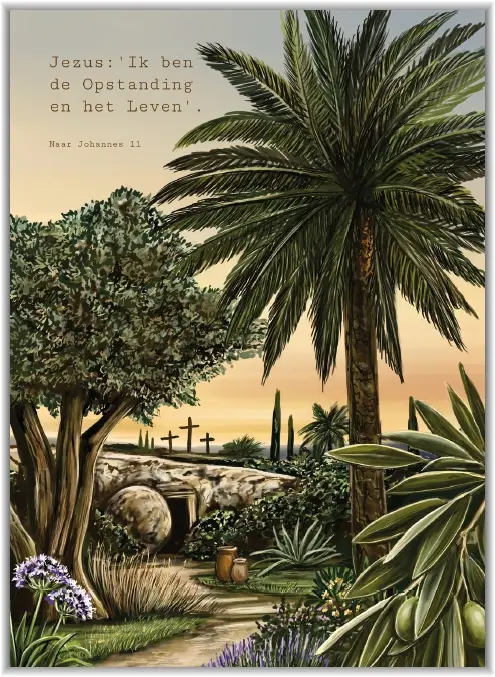 Poster A5: Jezus: Ik ben de opstanding