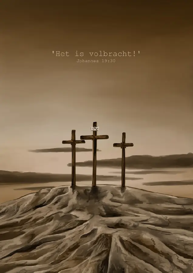 Poster A5: Het is volbracht