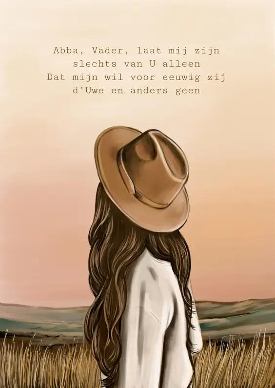 Kaartje A7: Abba, Vader, laat mij zijn