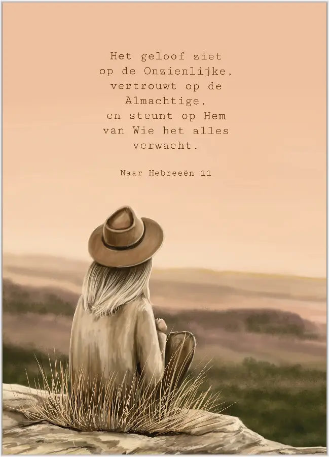 Poster A4: Blijft in Mij en Ik in u