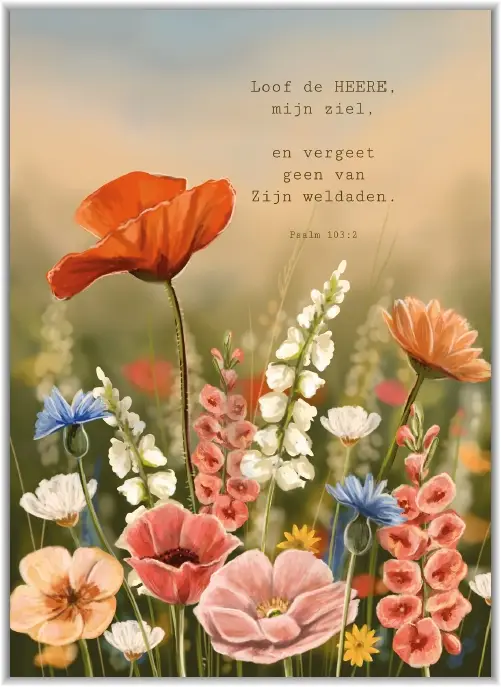 Poster A4: Loof den HEERE, mijn ziel