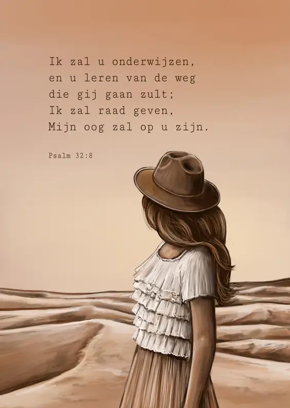 Poster A4: Ik zal u onderwijzen