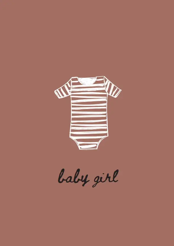 Enkele kaart: Baby girl