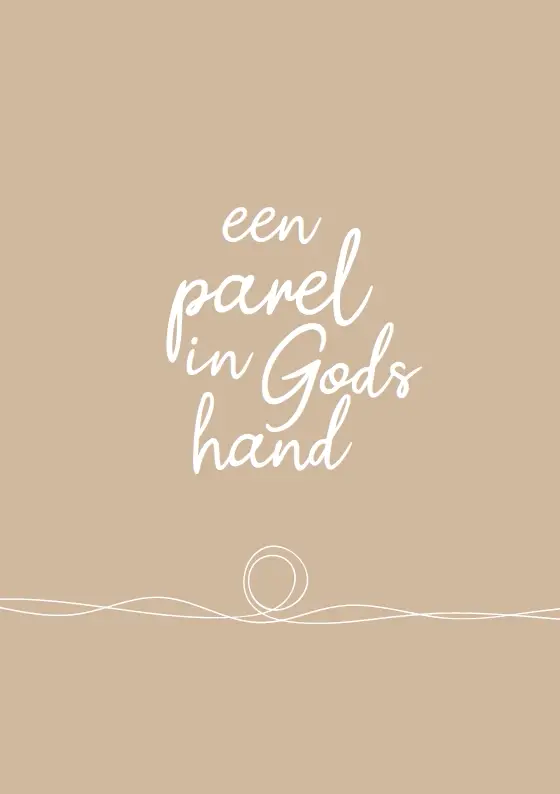 Enkele kaart: Een parel in Gods hand