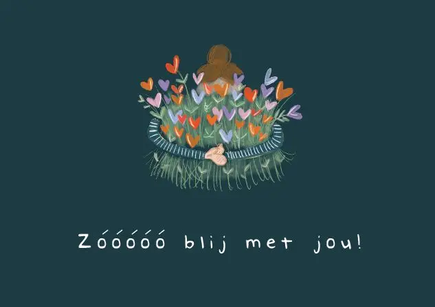 Enkele kaart: Zo blij met jou