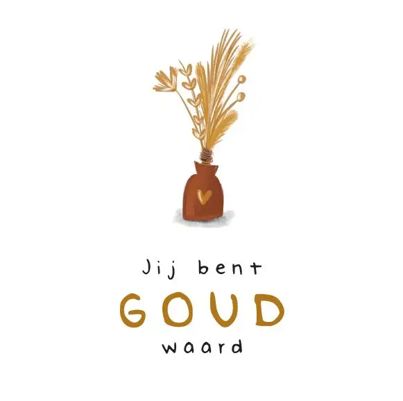 Enkele kaart: Jij bent goud waard