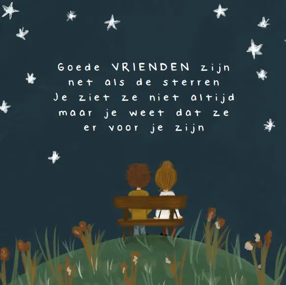 Enkele kaart: Goede vrienden