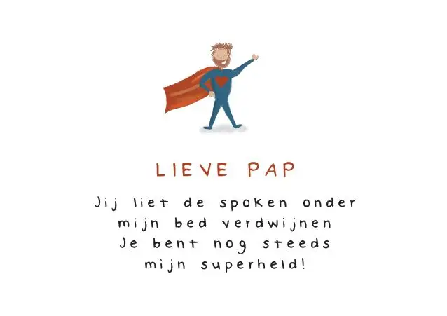 Enkele kaart: Lieve pap