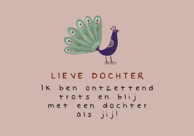 Enkele kaart: Lieve dochter