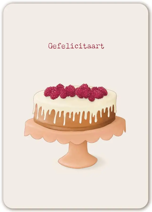 Kaart: A6 Gefelicitaart