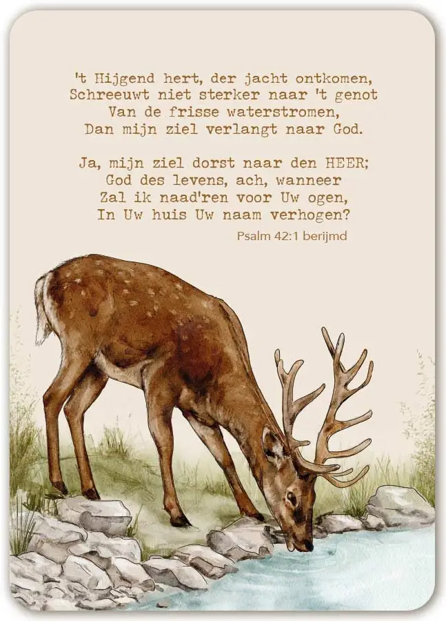 Kaart: A6 't Hijgend hert, der jacht ont