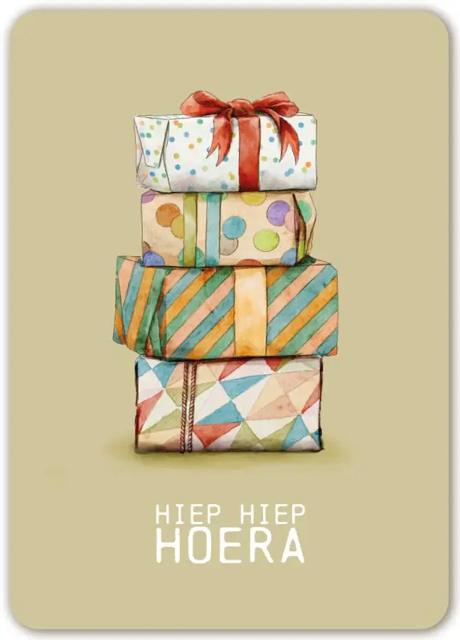 Kaart: A6 Hiep Hiep Hoera