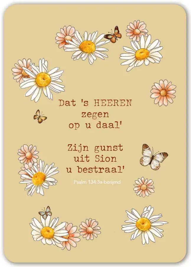 Kaart:A6 Dat 's Heeren zegen op U daal