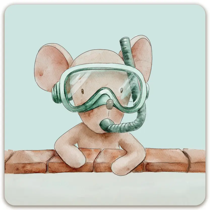 Kaart: Square Blanco zwemdiploma