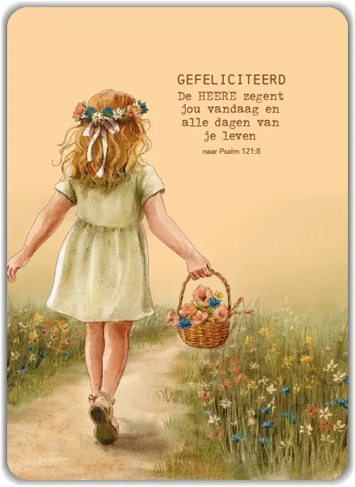 Kaart: Gefeliciteerd de Heere zegent jou