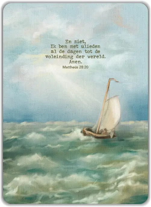 Kaart: En ziet, Ik ben met ulieden al de