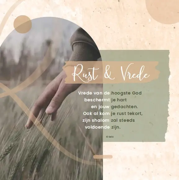 Enkele kaart: Rust en vrede