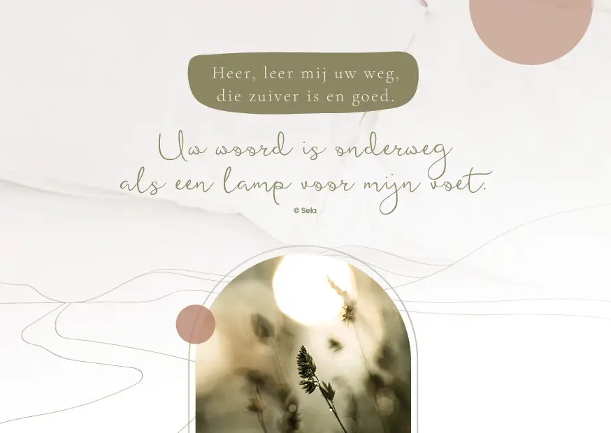 Enkele kaart: Heer, leer mij uw weg