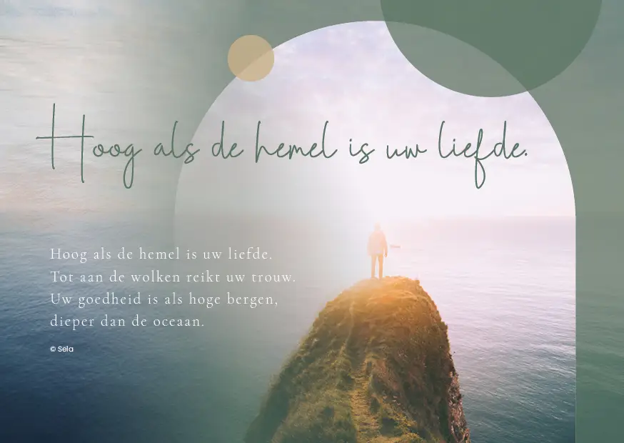 Enkele kaart: Hoog als de hemel