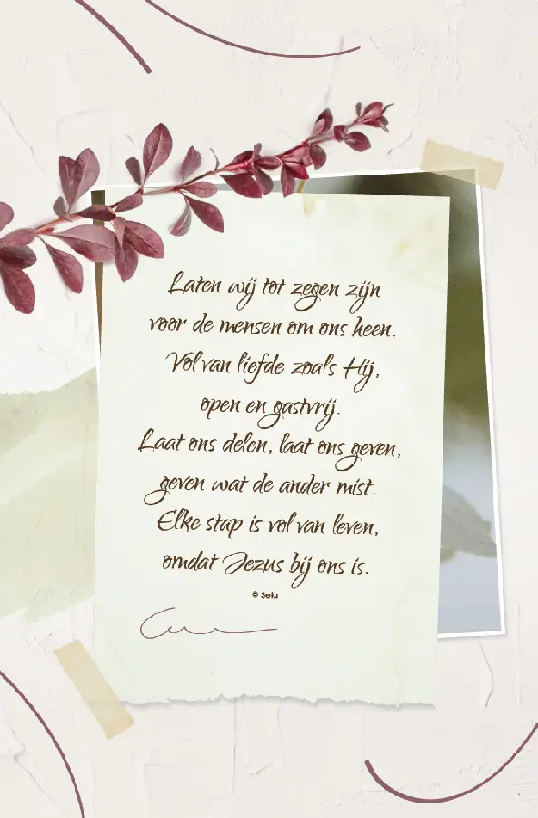 Enkele kaart: Laten wij tot zegen zijn