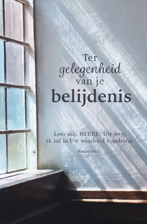 Kaart: A6 Ter gelegenheid je belijdenis