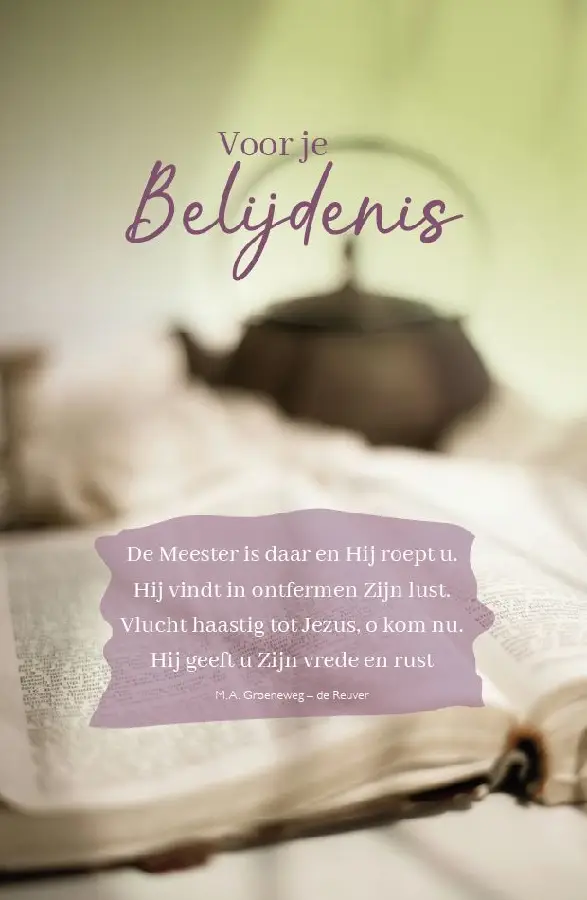 Kaart: A6 Belijdenis De Meester is daar