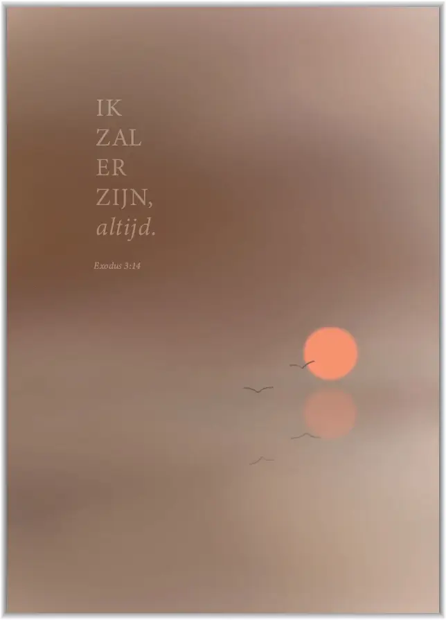 Kaartje A7 Ik zal er zijn, altijd.