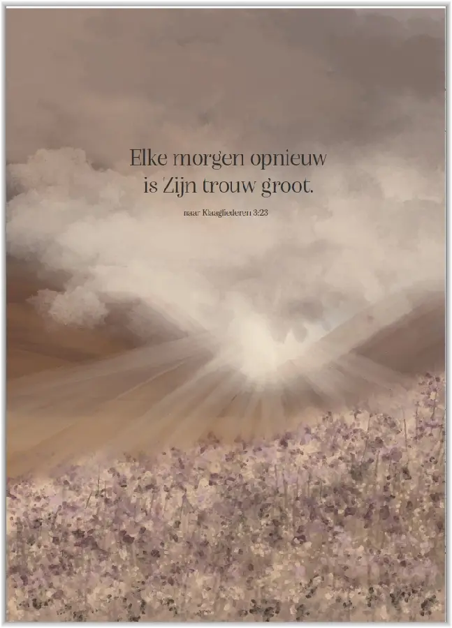 Poster A5: Elke morgen opnieuw